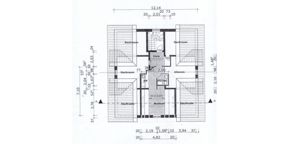 Dachgeschoßwohnung Buchenberg - 1 Zimmer, 40 m&sup2;, 550&euro; | Angebot:25759688
