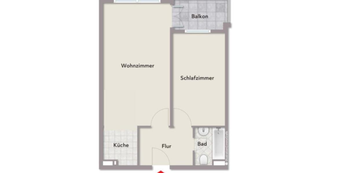 Etagenwohnung Plön - 2 Zimmer, 46 m&sup2;, 148.500&euro; | Angebot:27267911