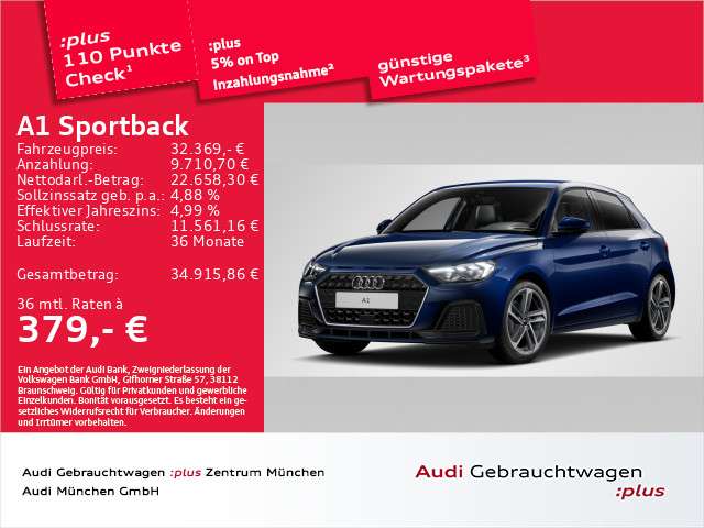 Audi A1 7.237 km 32.369 &euro; Eching 85386