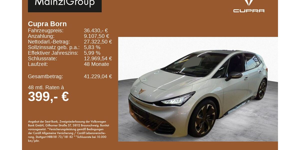 Cupra Born 6.850 km 36.430 &euro; Feldkirchen/Westerham 83620