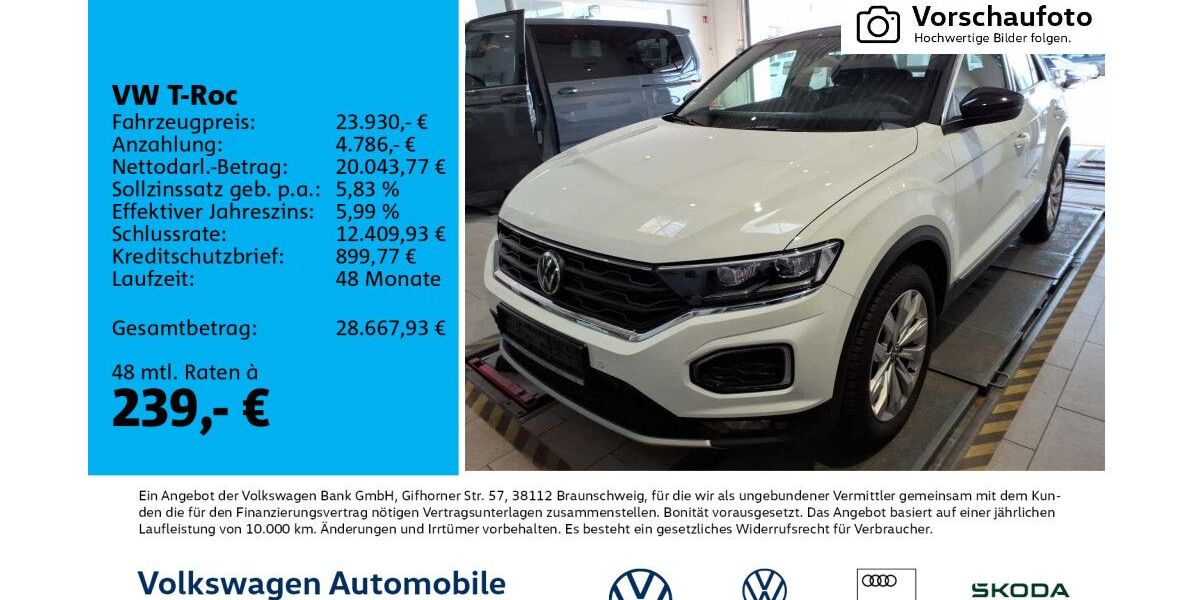 VW T-Roc 31.729 km 23.930 &euro; Leipzig 04277