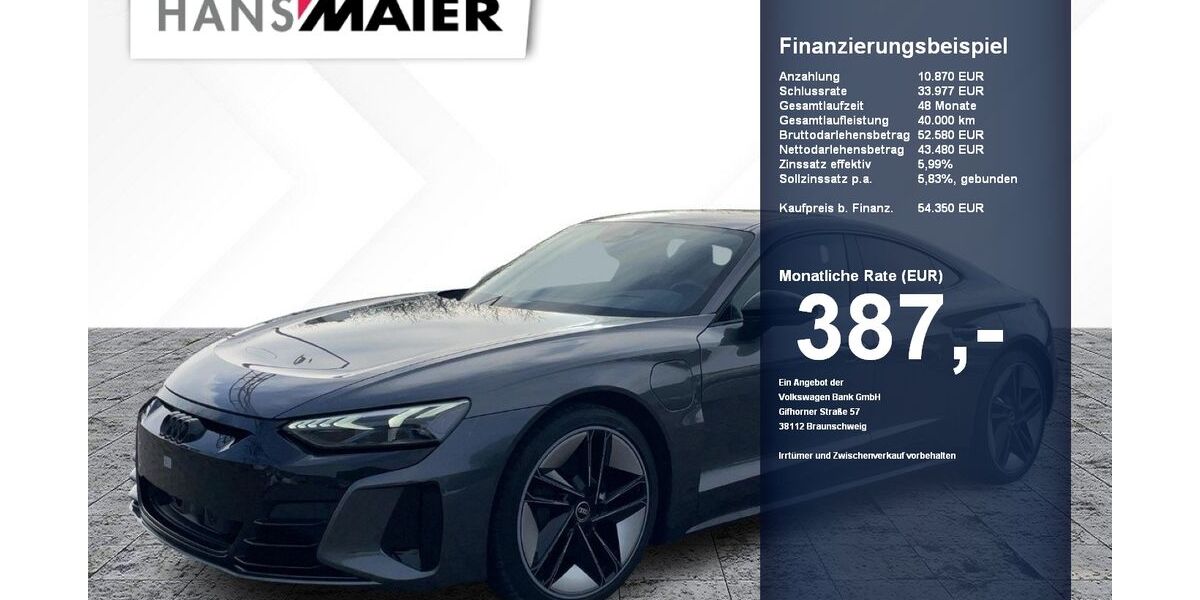 Audi e-tron GT 27.997 km 54.350 &euro; Erding 85435