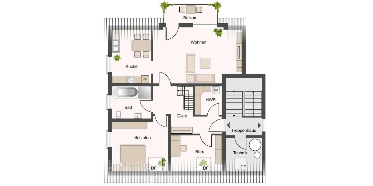 Maisonettenwohnung Sandersdorf-Brehna Torna - 5 Zimmer, 112 m&sup2;, 1.150&euro; | Angebot:26531211