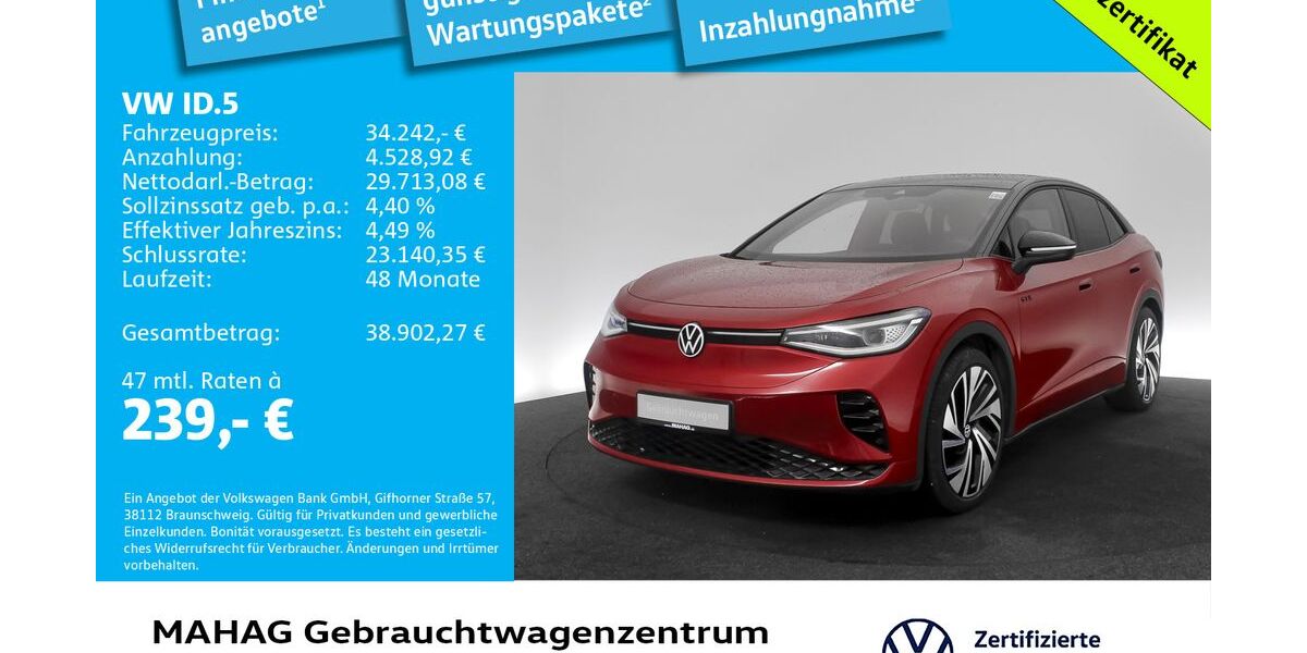 VW ID.5 38.571 km 34.242 &euro; München 80935