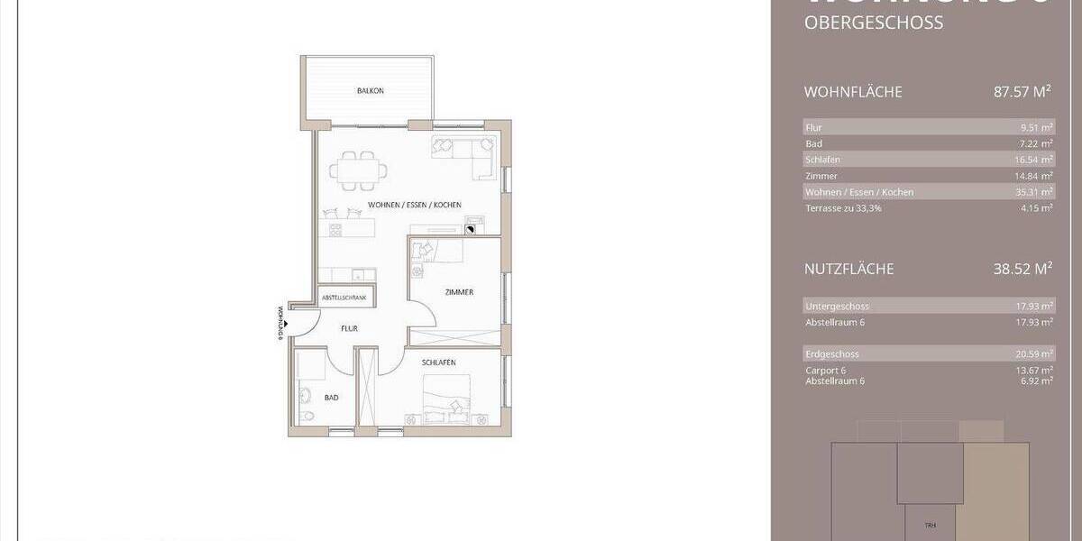 Etagenwohnung Lautenbach - 3 Zimmer, 87 m&sup2;, 427.322&euro; | Angebot:25837099