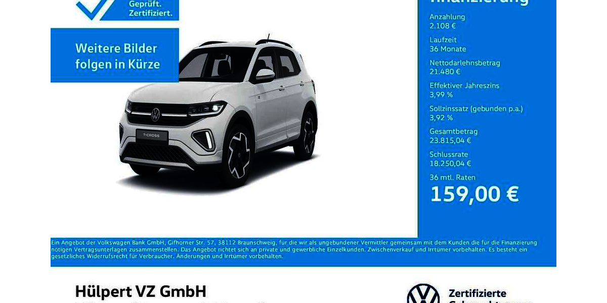 VW T-Cross 18.649 km 23.588 &euro; Dortmund-Marten 44379