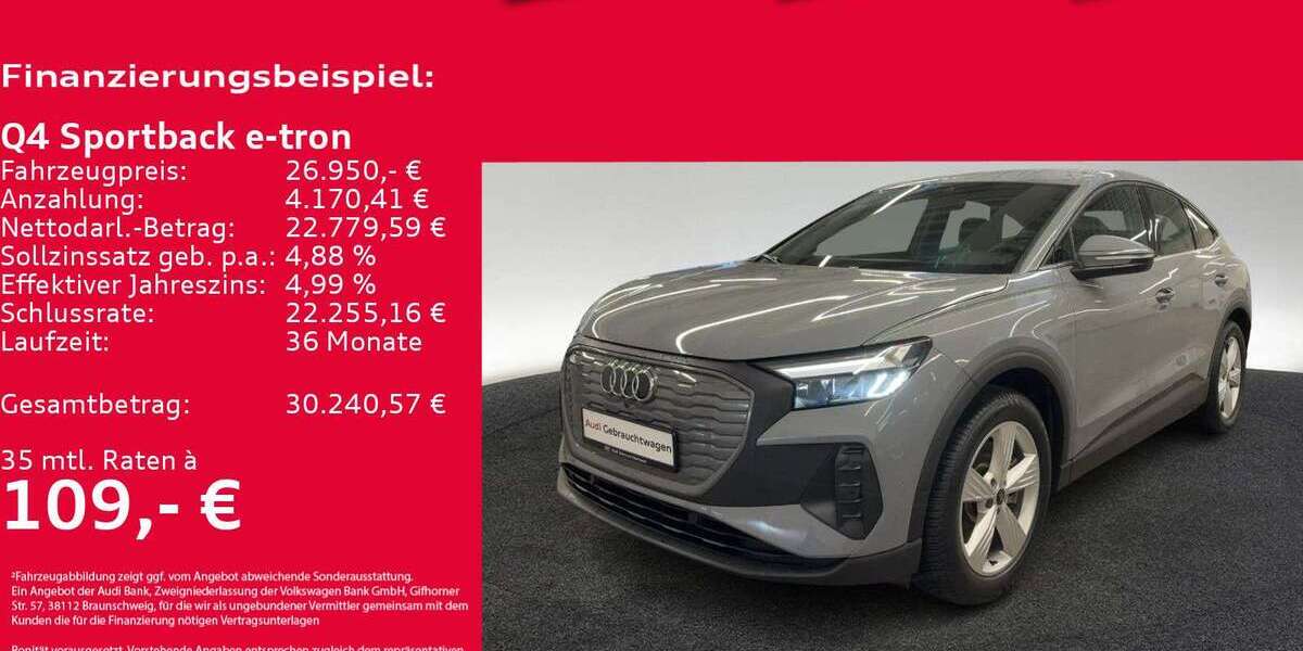 Audi Q4 e-tron 45.243 km 26.950 &euro; Hannover 30179