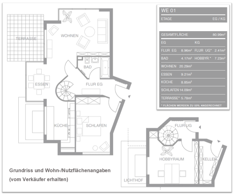 Wohnung zum Kaufen in Berlin 323.000 € 80.99 m²