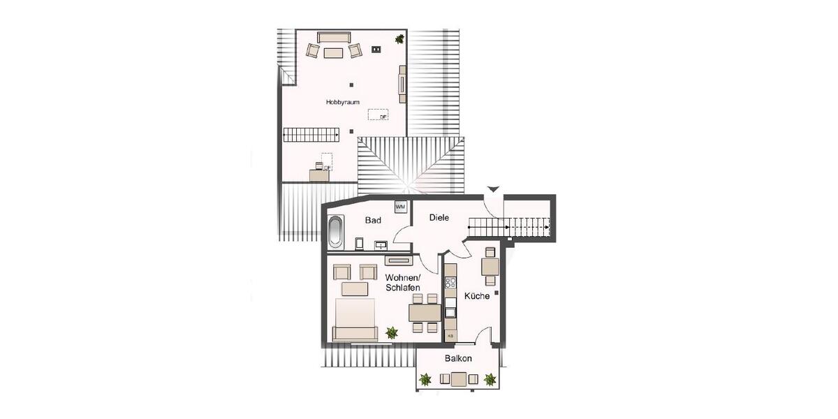 Maisonettenwohnung Meißen - 2 Zimmer, 63 m&sup2;, 690&euro; | Angebot:25571037
