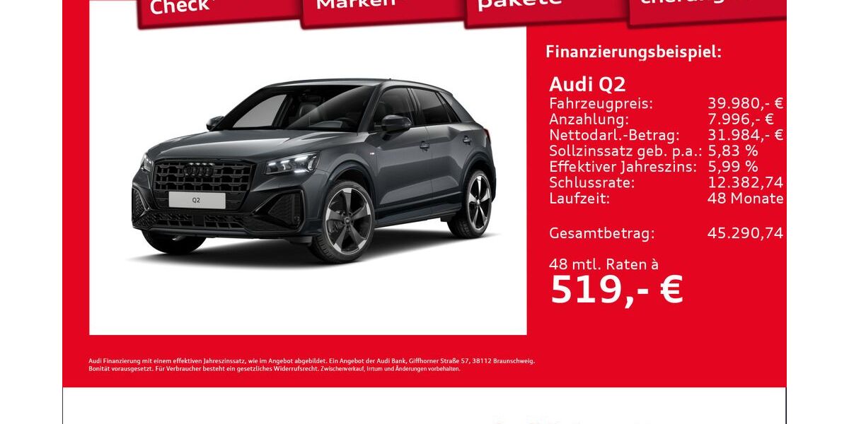Audi Q2 1.890 km 39.980 &euro; Hamburg 22419