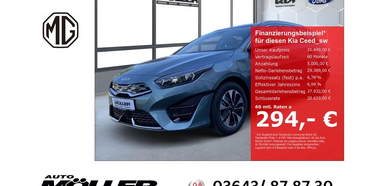 Kia ceed Sportswagon 9.480 km 29.995 € Weimar 99425