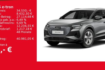 Audi Q4 e-tron 17.782 km 34.530 &euro; Ulm 89073