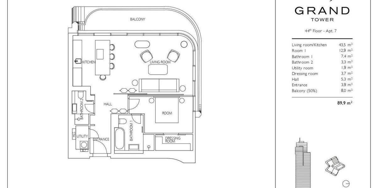 Etagenwohnung Frankfurt am Main Gallus - 2 Zimmer, 90 m&sup2;, 3.600&euro; | Angebot:25400926
