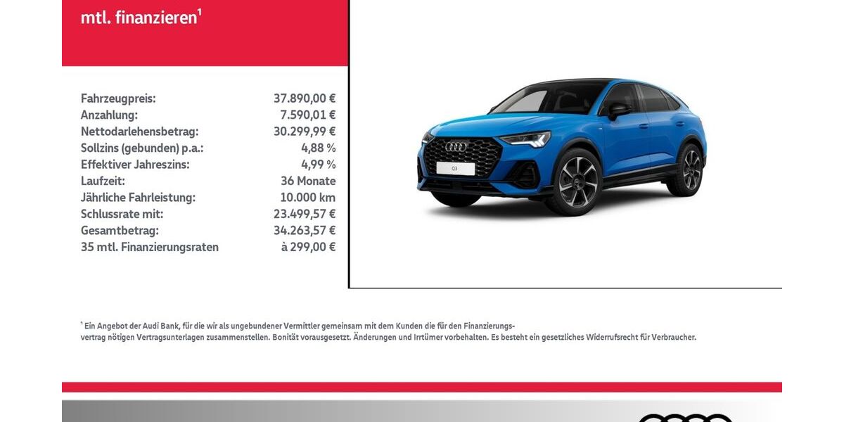 Audi Q3 44.122 km 36.890 &euro; Nordhausen 99734
