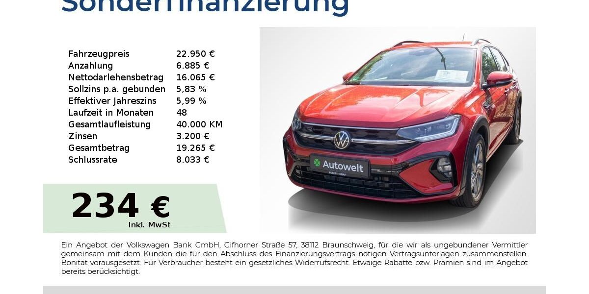 VW Taigo 41.850 km 22.440 &euro; Nürnberg 90431