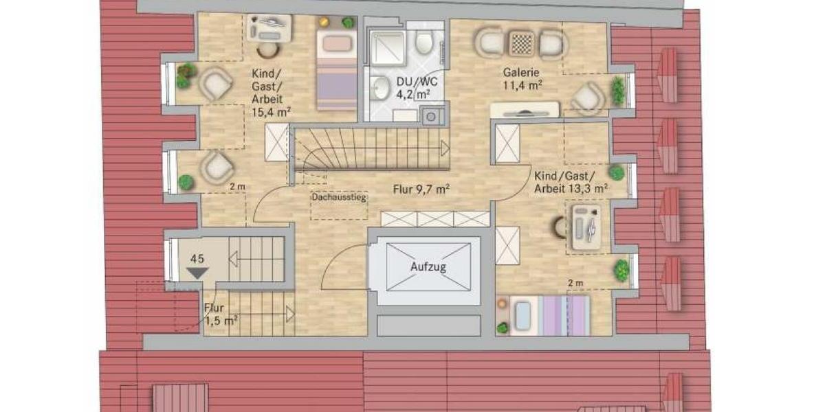 Dachgeschoßwohnung Dresden - 4 Zimmer, 157 m&sup2;, 2.716&euro; | Angebot:26252669