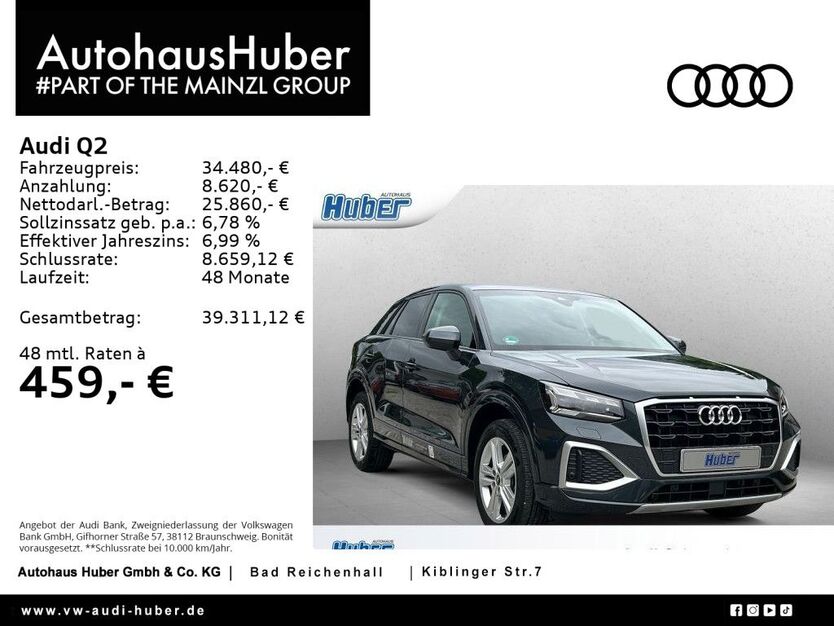 Audi Q2 4.500 km 34.480 € Bad Reichenhall 83435