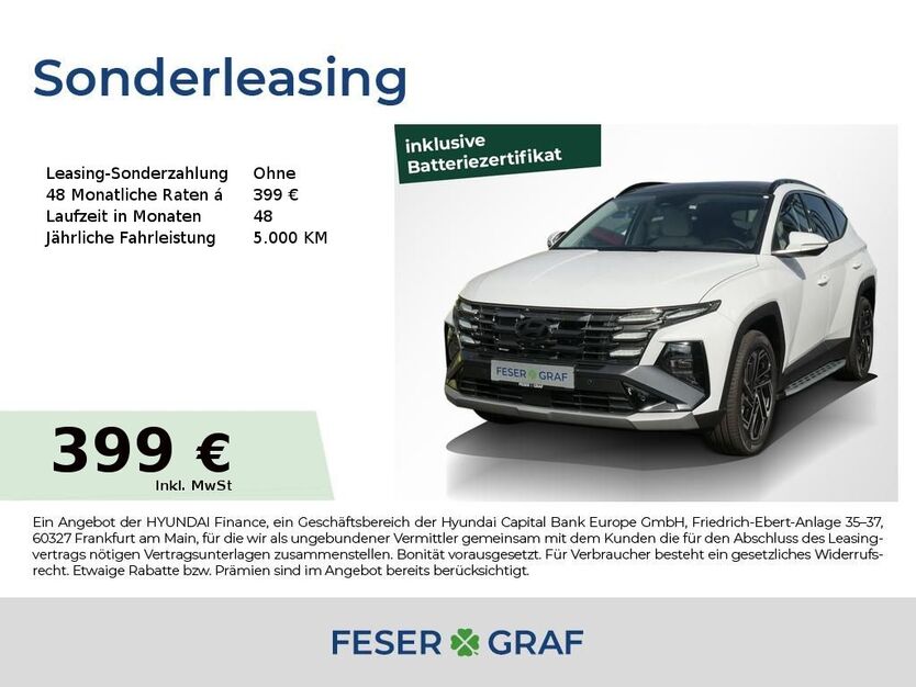 Hyundai TUCSON 5.000 km 43.490 € Fürth 90763