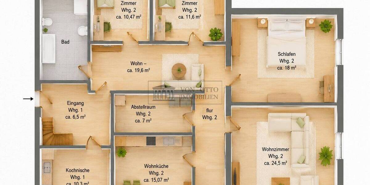 Mehrfamilienhaus, Wohnhaus Ihlienworth - 1 Zimmer, 376 m&sup2;, 348.000&euro; | Angebot:26820392