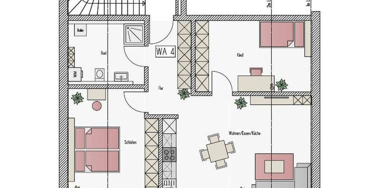 Etagenwohnung Schwandorf - 3 Zimmer, 72 m&sup2;, 864&euro; | Angebot:26871435