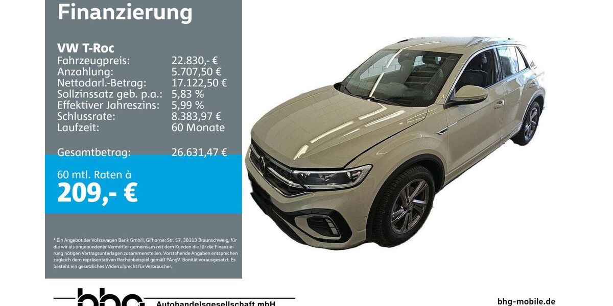 VW T-Roc 14.054 km 22.830 &euro; Kehl 77694