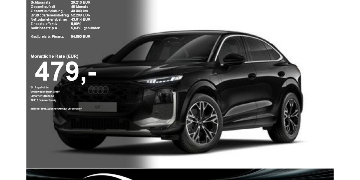 Audi Q3 3.900 km 54.890 &euro; Sigmaringen 72488