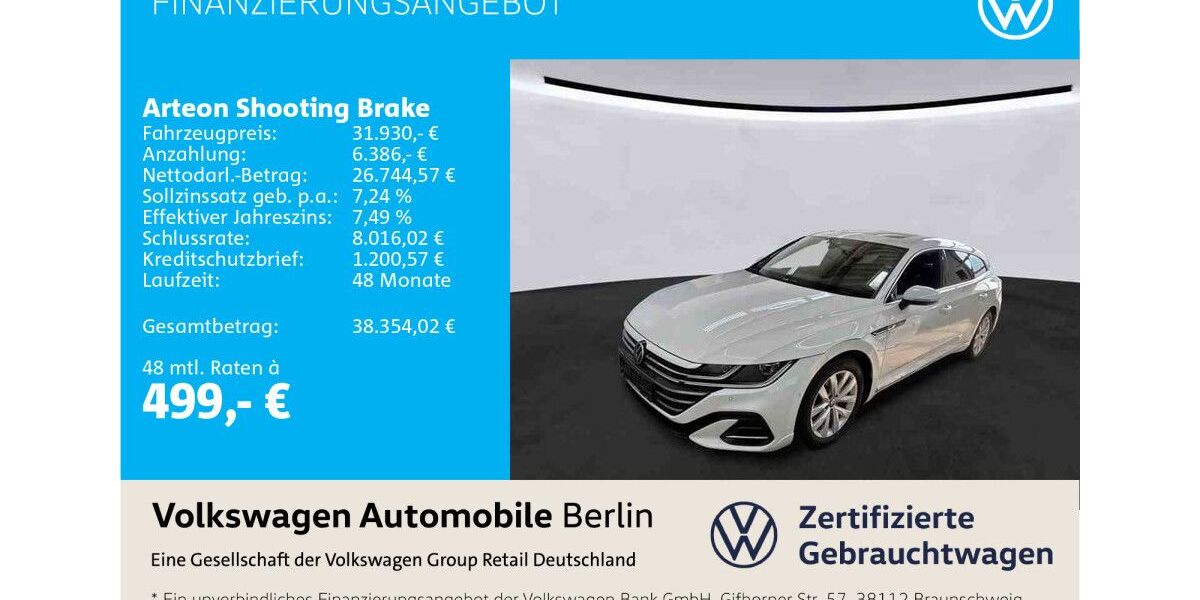 VW Arteon 61.293 km 31.930 &euro; Berlin 12681