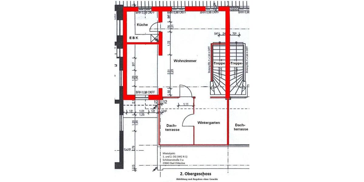 Maisonettenwohnung Bad Oldesloe - 2.5 Zimmer, 86 m&sup2;, 1.032&euro; | Angebot:26399516