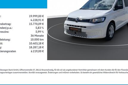 VW Caddy 51.000 km 19.999 &euro; Mühlhausen/Thüringen 99974