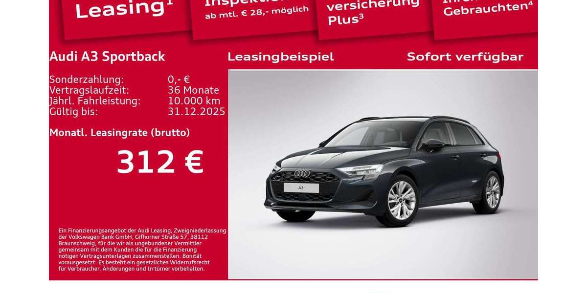 Audi A3 5.069 km 29.990 € Berlin 12489