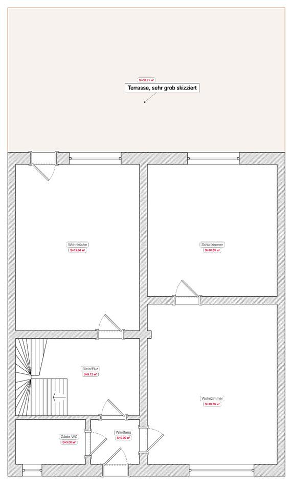provisionsfrei: Reihenhaus mit Garten für Familie in Bedburg-Lipp zimmer