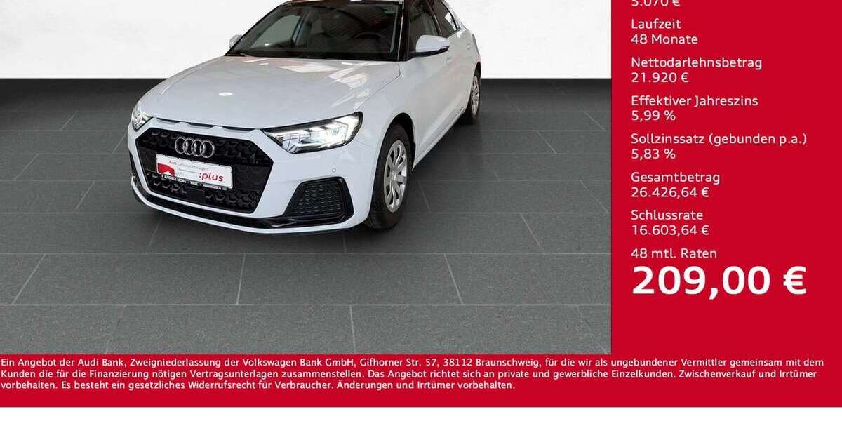 Audi A1 6.766 km 26.990 &euro; Wesel 46485
