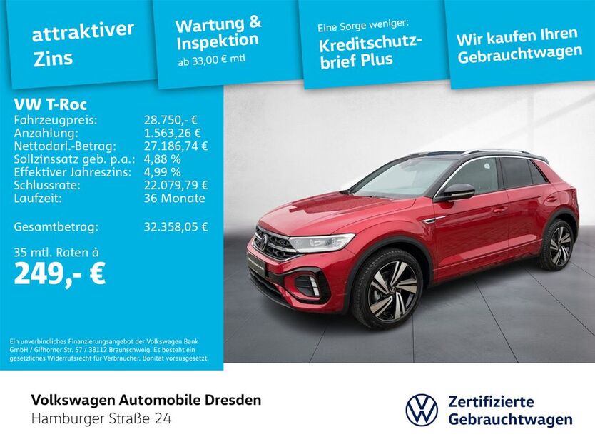 VW T-Roc 4.635 km 28.750 € Dresden 01067