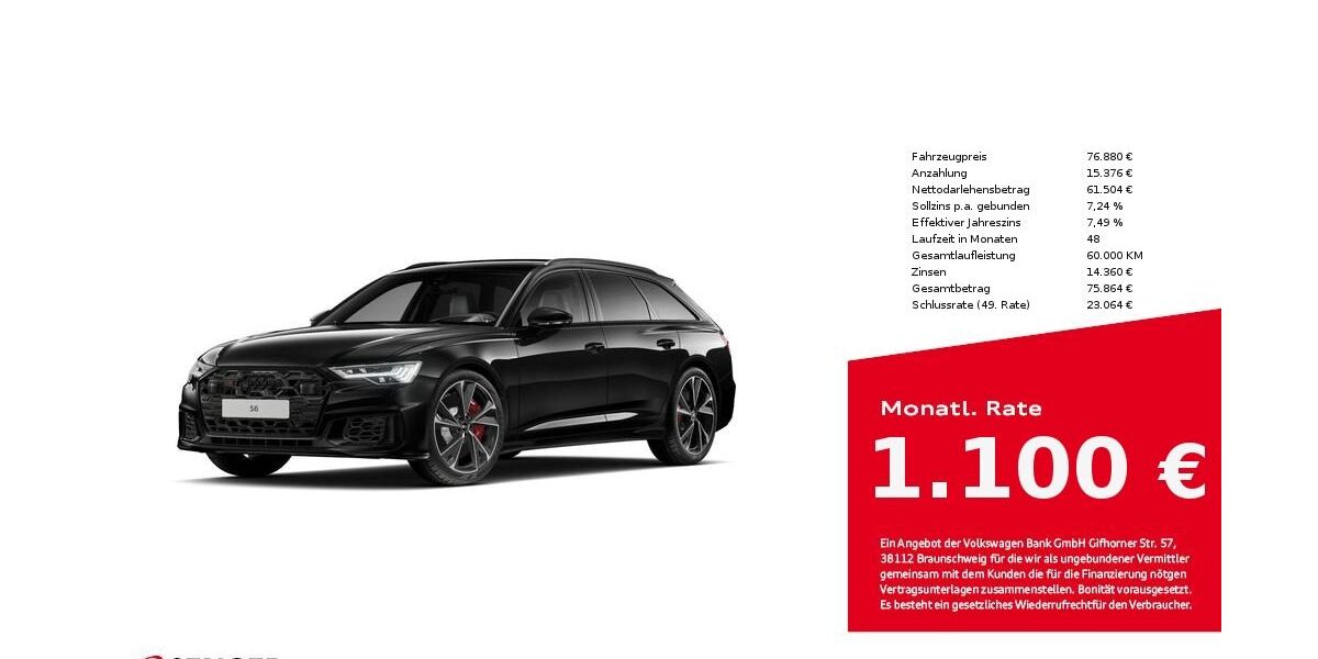 Audi S6 19.000 km 76.880 &euro; Lübeck 23556