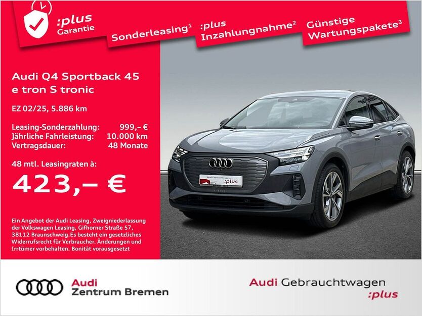 Audi Q4 e-tron 5.886 km 47.470 € Bremen 28207