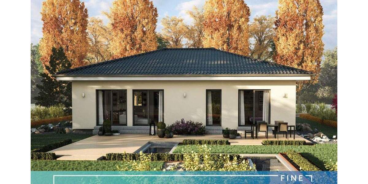 Modernes Effizienzhaus 55 - Bungalow mit ca. 1.090 m² Grundstück 3 zimmer