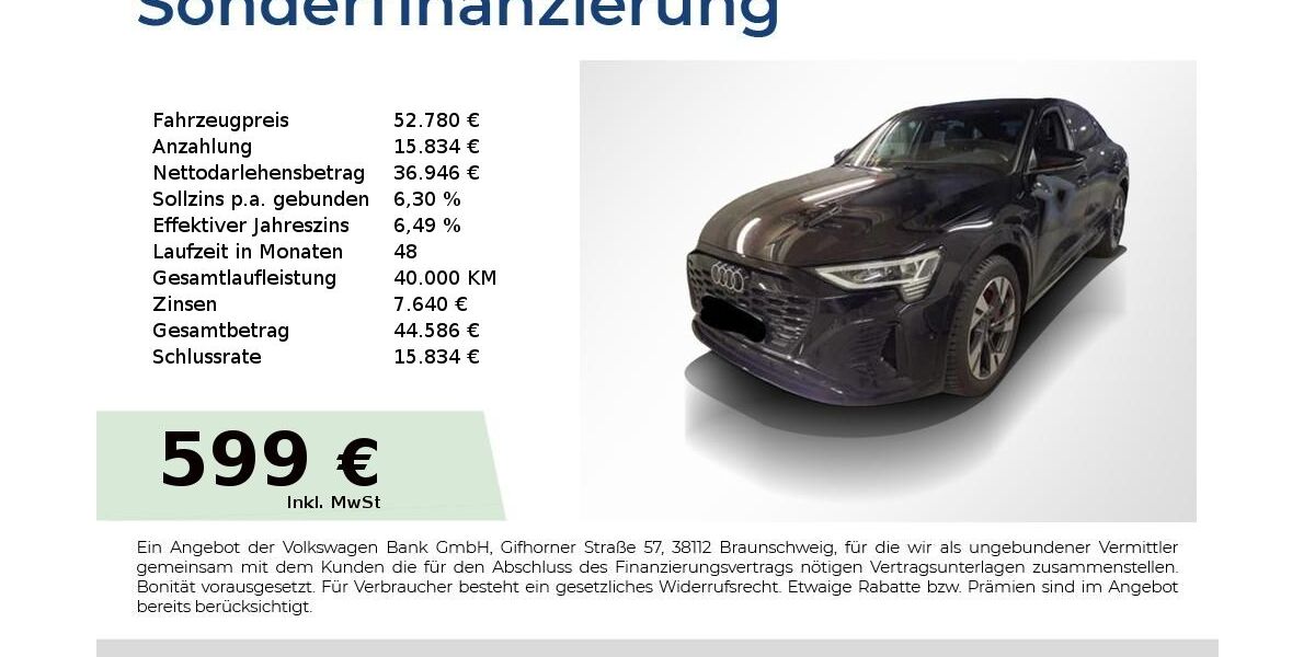Audi Q8 e-tron 27.300 km 52.780 &euro; Höchstadt an der Aisch 91315
