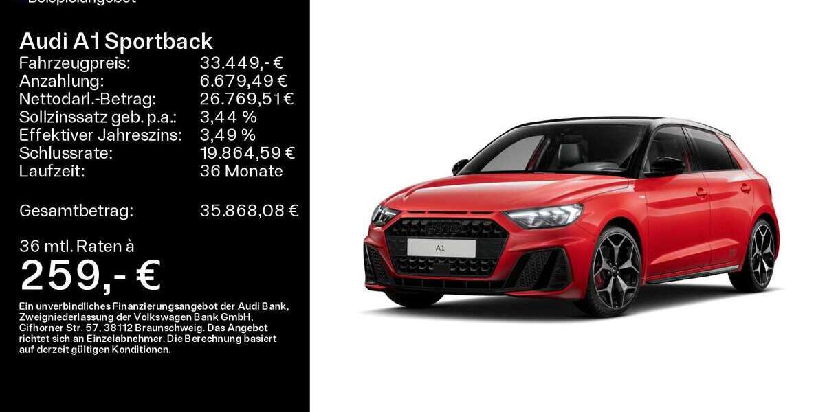 Audi A1 7.600 km 33.449 &euro; Linsengericht 63589