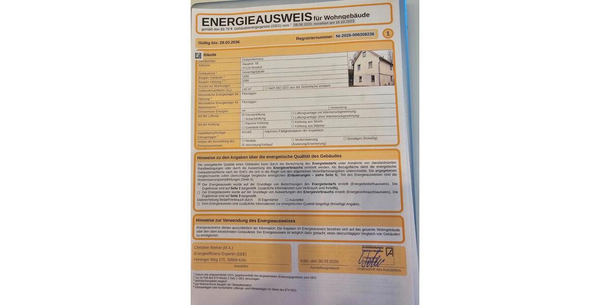 Einfamilienhaus Rosdorf - 3 Zimmer, 90 m&sup2;, 180.000&euro; | Angebot:26316335