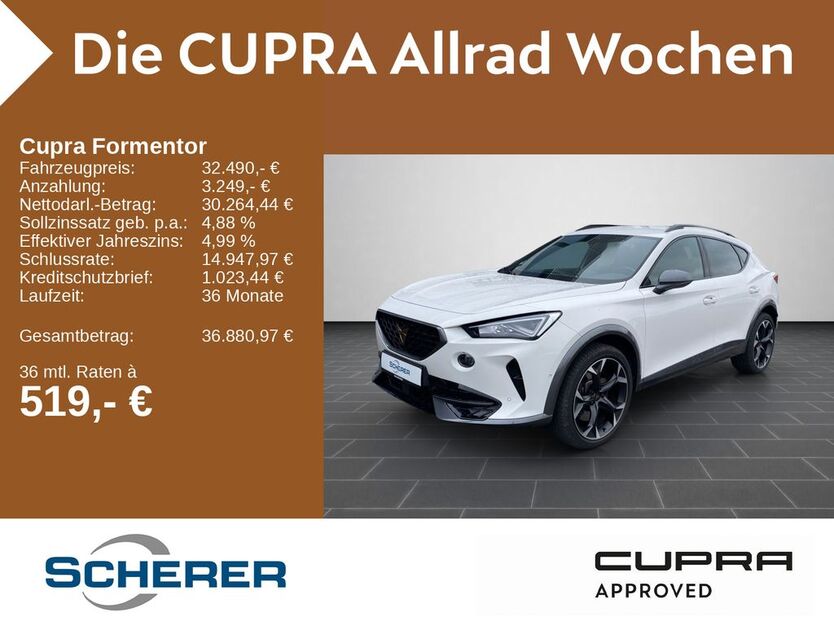 Cupra Formentor 15.400 km 32.490 € Neustadt a.d. Weinstraße 67433