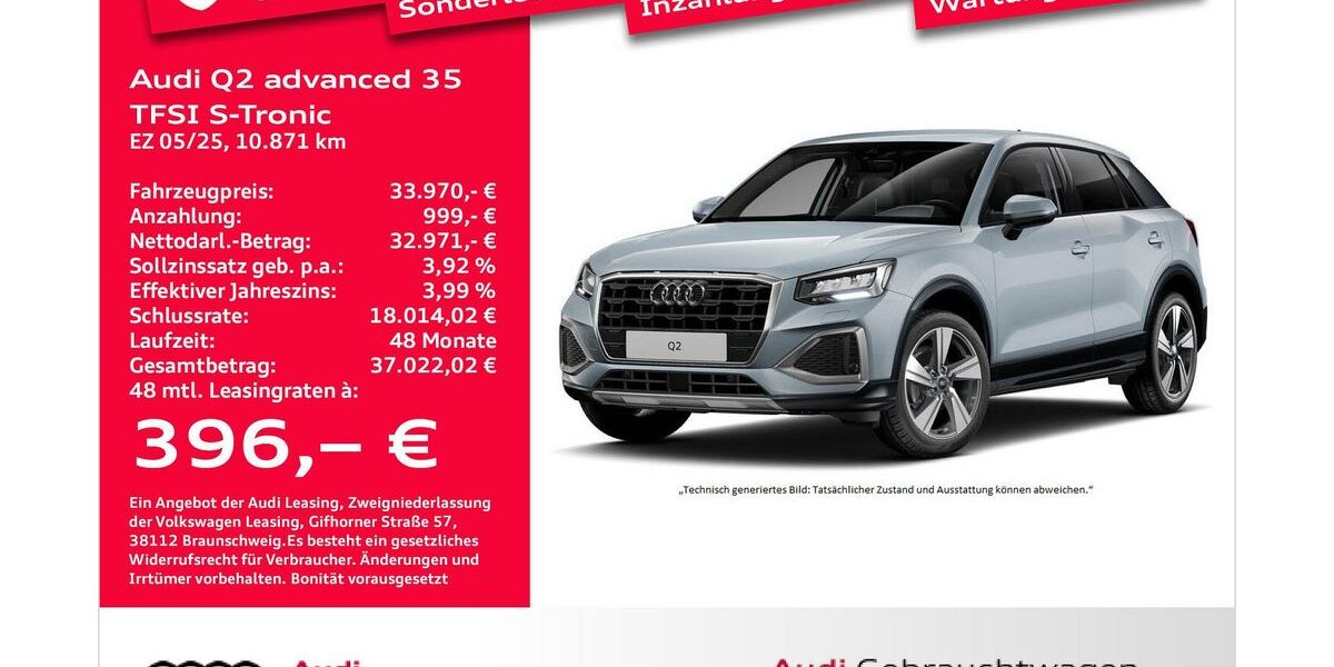 Audi Q2 10.871 km 33.971 &euro; Bremerhaven 27576