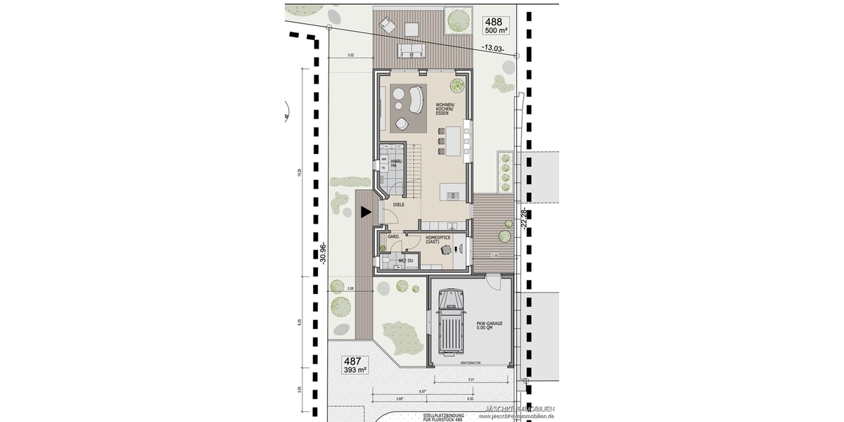 JÄSCHKE - Idyllisches Grundstück in zweiter Reihe in Aachen-Brand mit unverbaubarem Blick ins Grüne - Grundstück Aachen Aachen-Mitte | Angebot:26251859