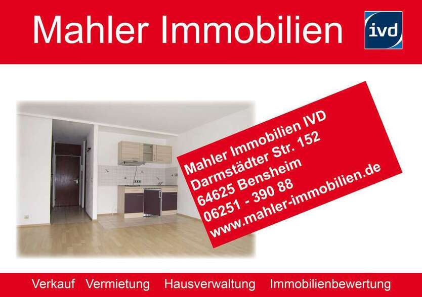 Wohnung zum Mieten in Mannheim 390 € 29 m²