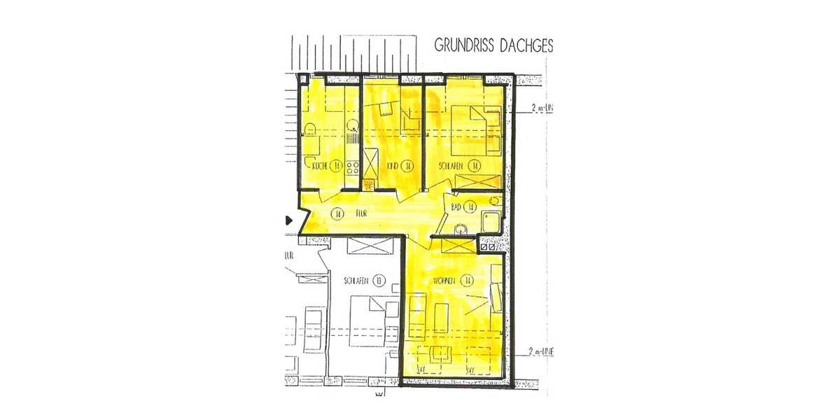 2 MONATE KALTMIETFREI! - gemütliche 3-Zimmer-Dachgeschoßwohnung-nahe Sachsenallee 3 zimmer