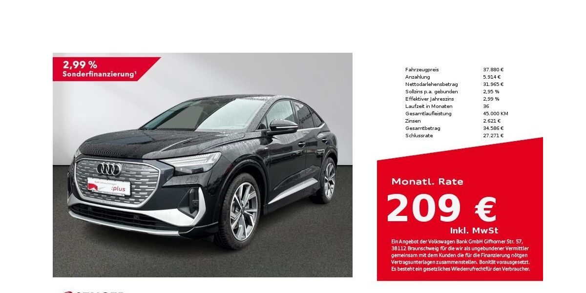 Audi Q4 e-tron 21.472 km 37.880 &euro; Bielefeld 33609