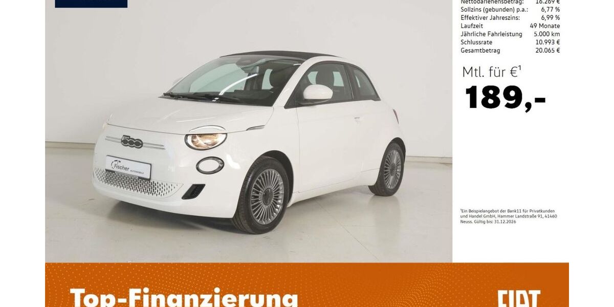 Fiat 500e 30.495 km 17.980 &euro; Pilsach 92367