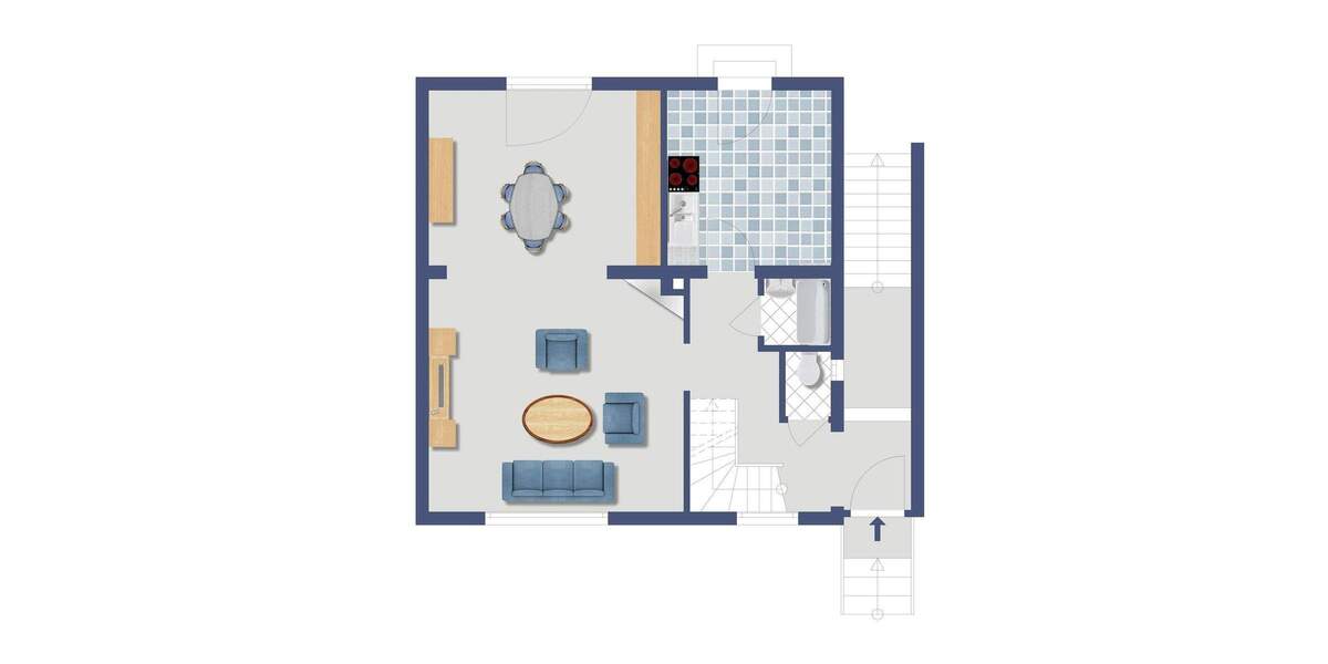 Doppelhaushälfte Nürnberg Falkenheim - 3 Zimmer, 92 m&sup2;, 375.000&euro; | Angebot:25335858