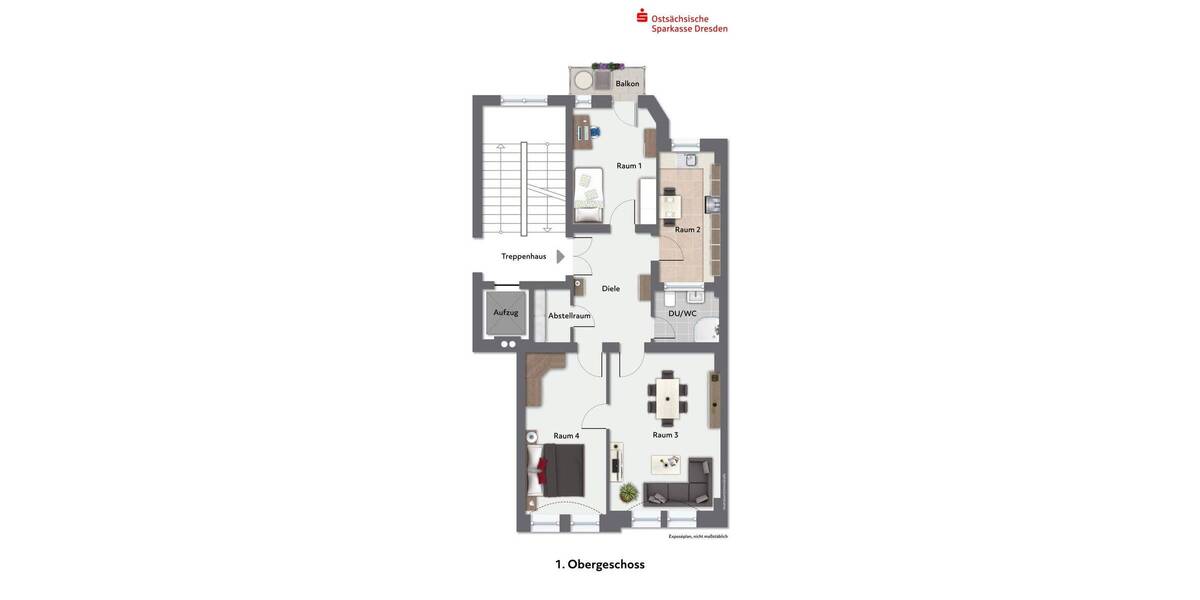 Etagenwohnung Dresden Äußere Neustadt - 3 Zimmer, 72 m&sup2;, 199.000&euro; | Angebot:26887780
