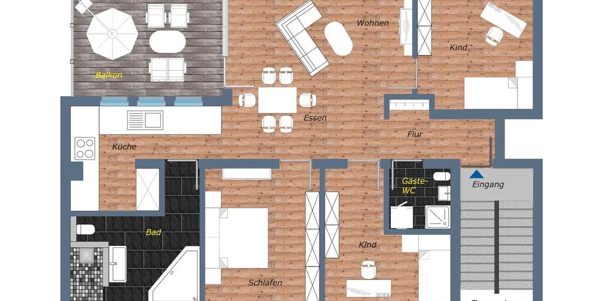 Etagenwohnung Mainz Laubenheim - 4 Zimmer, 136 m&sup2;, 1.995&euro; | Angebot:26316571