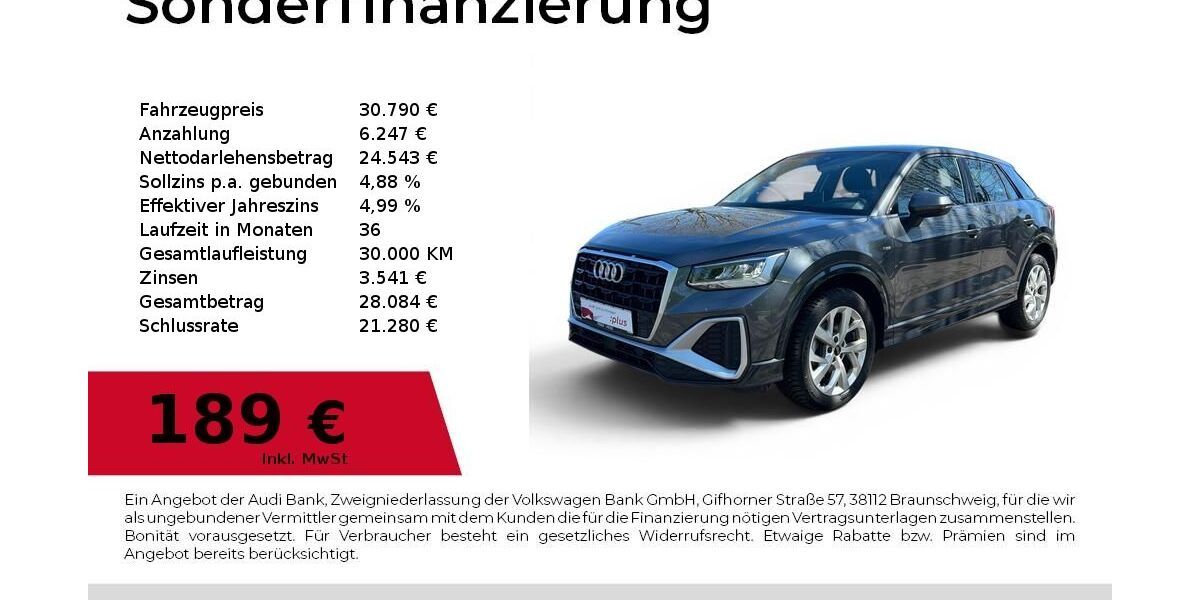Audi Q2 13.476 km 30.790 &euro; Dessau-Roßlau 06844